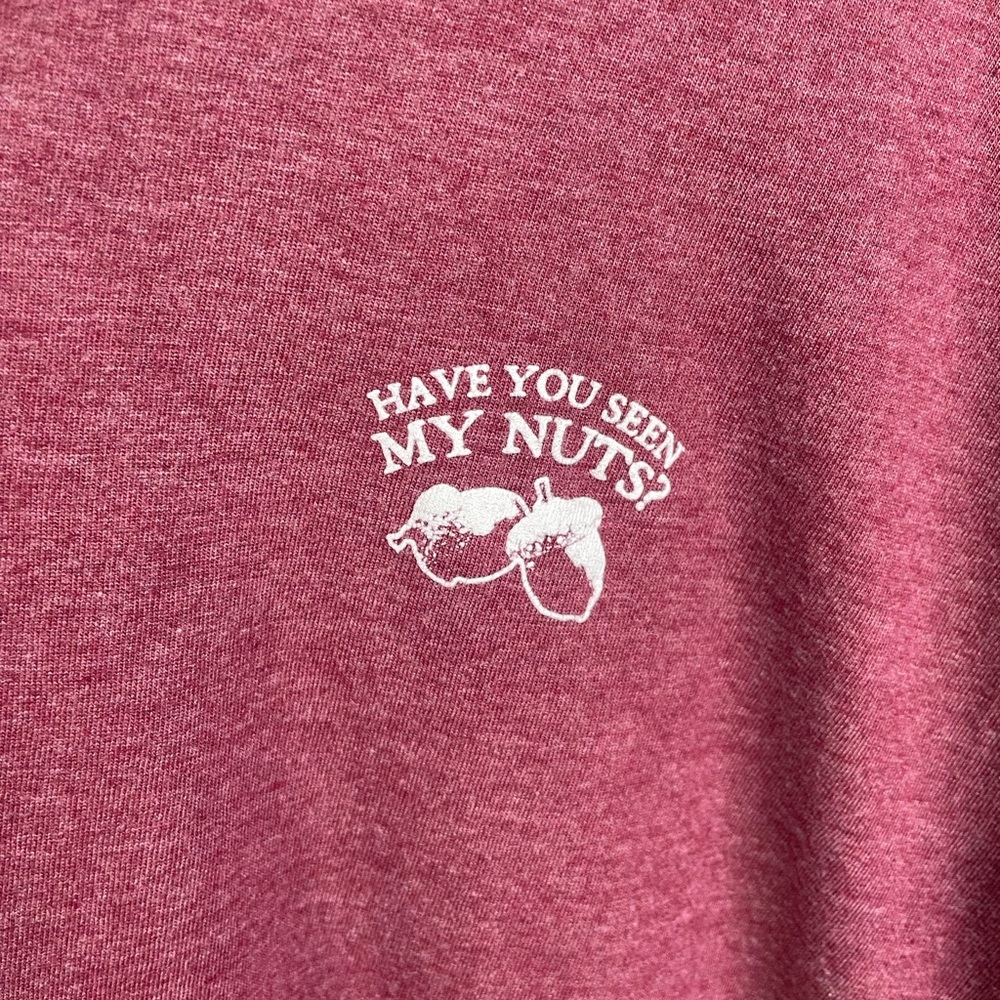 Have You Seen My Nuts Funny Squirrel Maroon T-Shirt XXL Men’s Tultex Collections - Picture 4 of 5